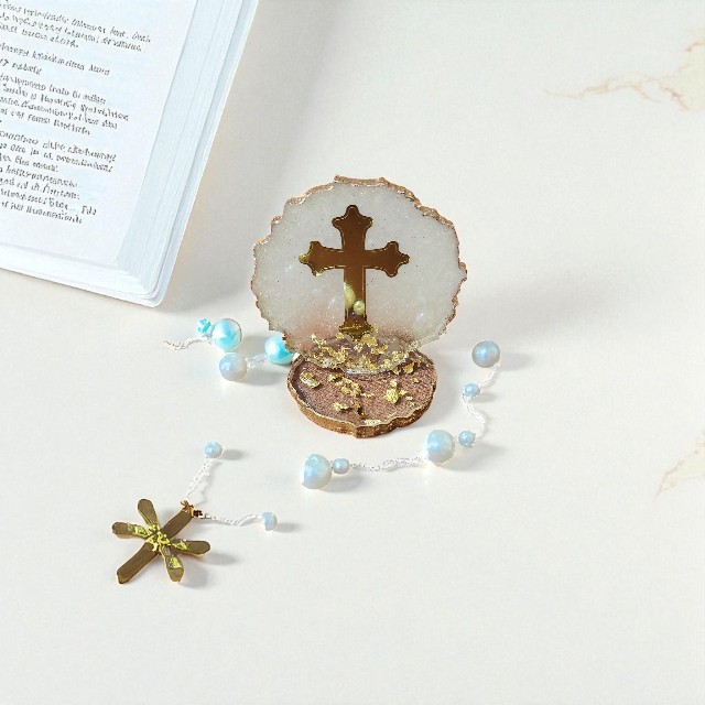 Sacred Cross – Blessings in Resin